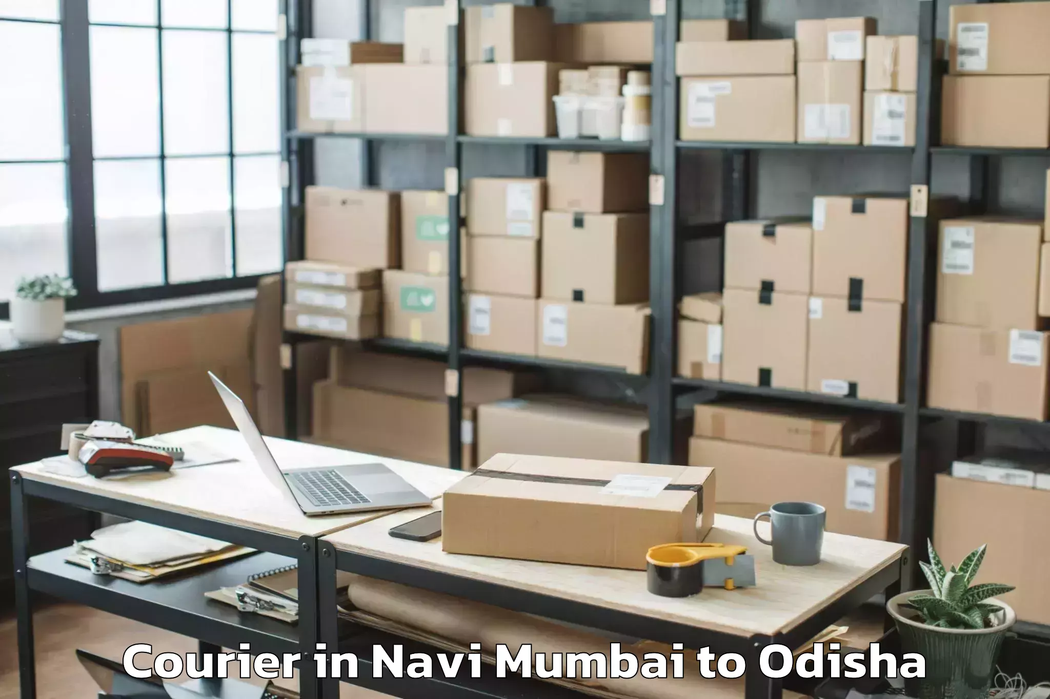 Top Navi Mumbai to Bhanjanagar Courier Available